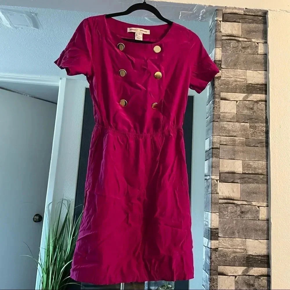 amanda uprichard rare retro pink dress